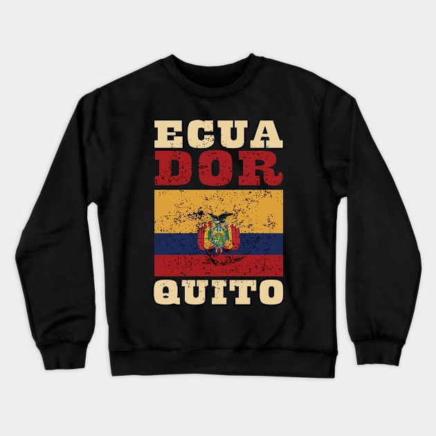 Flag of Ecuador Crewneck Sweatshirt by KewaleeTee